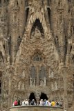 Barcelona, Spain, Sagrada Familia, Gaudi and buildings around La Ramblas